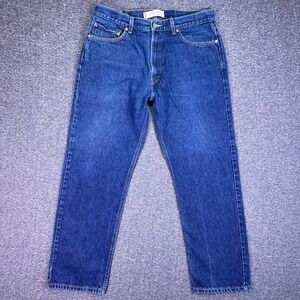 VTG 00s Levis 505 Jeans Mens 36x30 Blue Straight Regular Fit Casual 100% Cotton